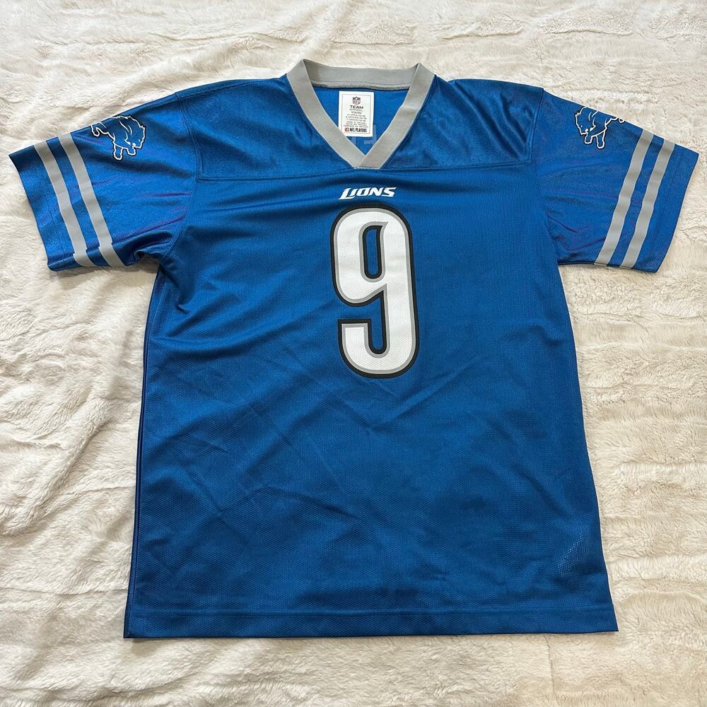 NFL Detroit Lions Blue Youth Jersey #9 Matthew Stafford
